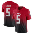 Rebec A.Falcons #5 Drake London Player Red Vapor Untouchable Limited Home Game Stitched Jerseys