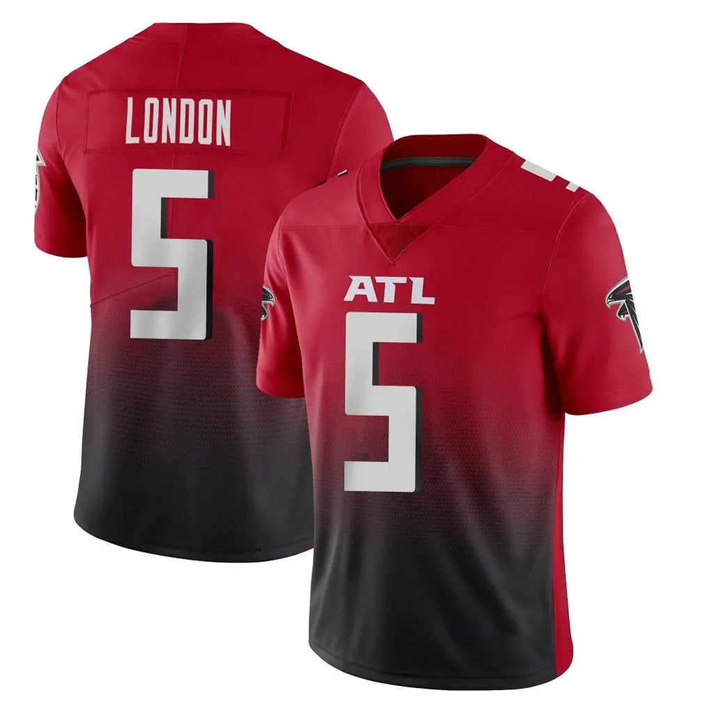Rebec A.Falcons #5 Drake London Player Red Vapor Untouchable Limited Home Game Stitched Jerseys