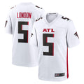 Rebec A.Falcons #5 Drake London Player White Game Stitched Jerseys