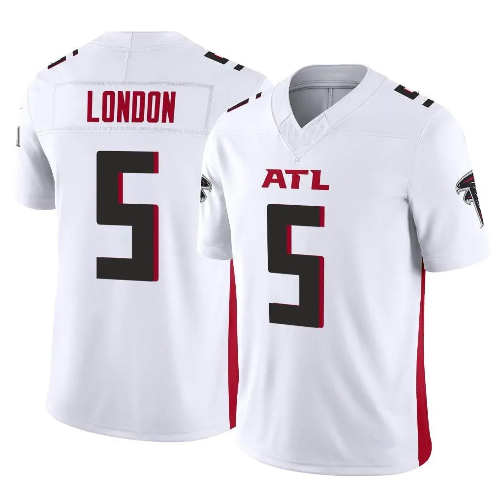 Rebec A.Falcons #5 Drake London Player White Vapor F.U.S.E. Limited Home Game Stitched Jerseys