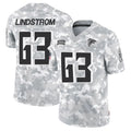 Rebec A.Falcons #63 Chris Lindstrom Player Arctic Camo Salute to Service Limited Stitched Jerseys