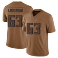 Rebec A.Falcons #63 Chris Lindstrom Player Brown Salute To Service Limited Stitched Jerseys