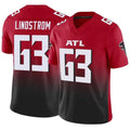 Rebec A.Falcons #63 Chris Lindstrom Player Red Vapor F.U.S.E. Limited Stitched Jerseys