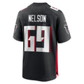 Rebec A.Falcons #69 Jack Nelson Black Team Game Jersey