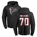Rebec A.Falcons #70 Jake Matthews Player Black Salute to Service Hoodies Stitched Jerseys