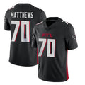 Rebec A.Falcons #70 Jake Matthews Player Black Vapor Untouchable Limited Home Game Stitched Jerseys