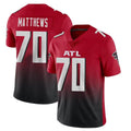 Rebec A.Falcons #70 Jake Matthews Player Red Vapor Untouchable Limited Home Game Stitched Jerseys
