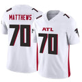 Rebec A.Falcons #70 Jake Matthews Player White Vapor F.U.S.E. Limited Stitched Jerseys