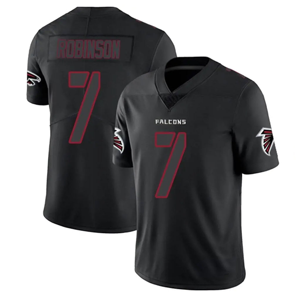 Rebec A.Falcons #7 Bijan Robinson Player Black Impact Limited Stitched Jerseys
