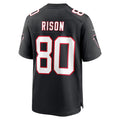 Rebec A.Falcons #80 Andre Rison Player Black Throwback Limited Home Game Stitched Jerseys