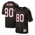 Rebec A.Falcons #80 Andre Rison Player Mitchell & Ness Black 1992 Legacy Stitched Jerseys