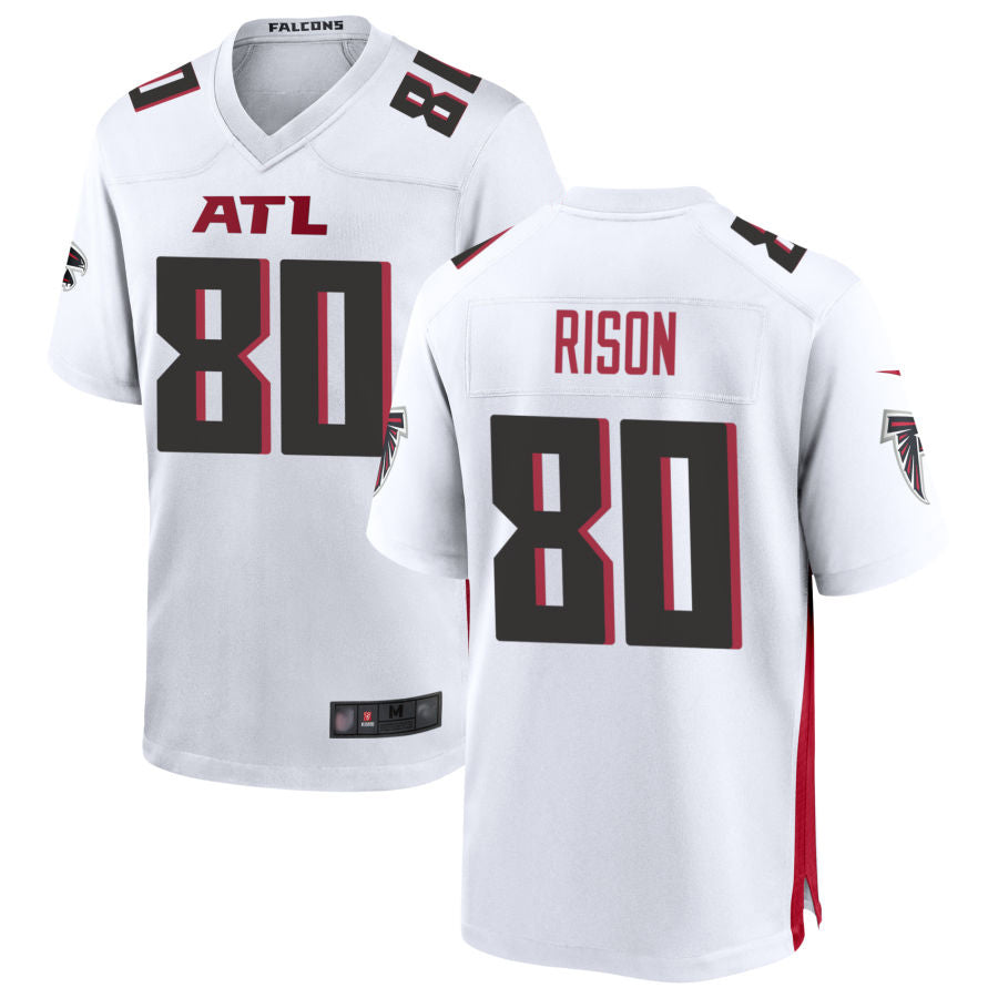 Rebec A.Falcons #80 Andre Rison Player White Home Game Stitched Jerseys