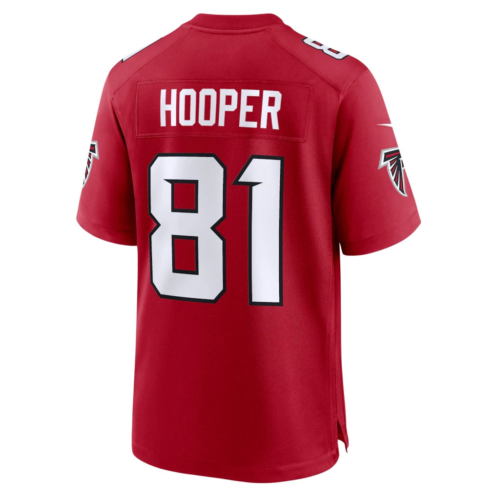 Rebec A.Falcons #81 Austin Hooper Red Team Game Jersey