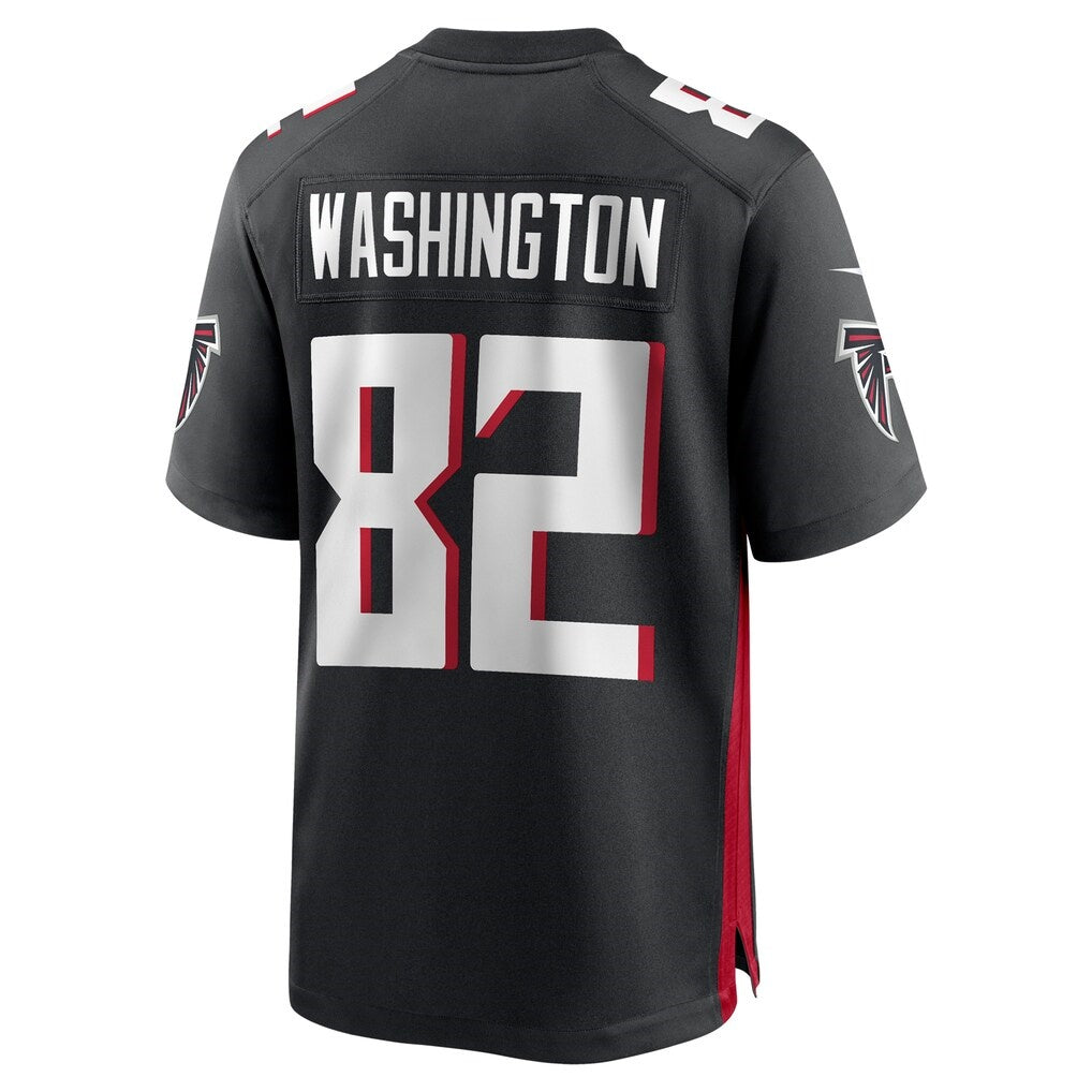 Rebec A.Falcons #82 Casey Washington Black Team Game Jersey