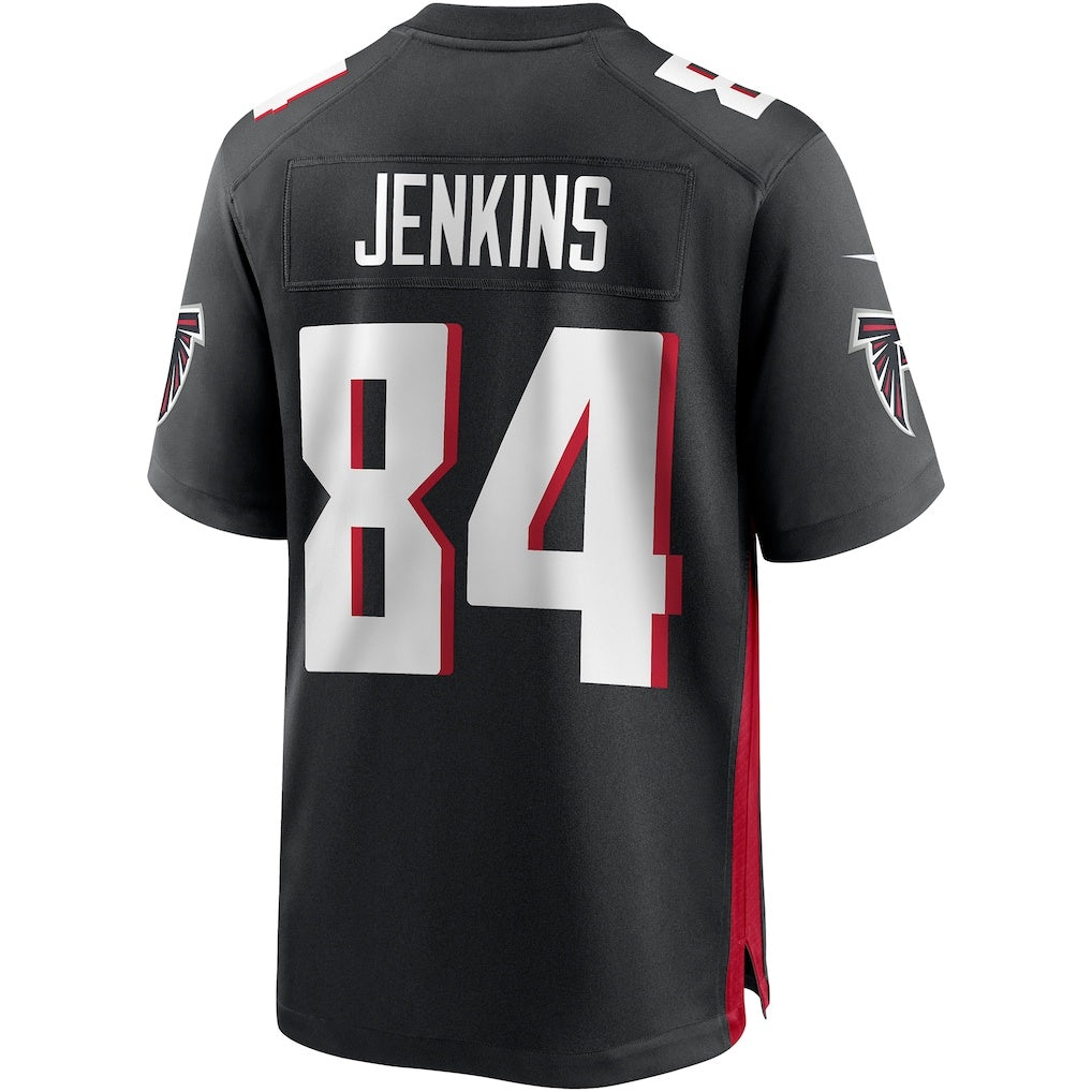 Rebec A.Falcons #84 Alfred Jenkins Black Game Retired Player Jersey
