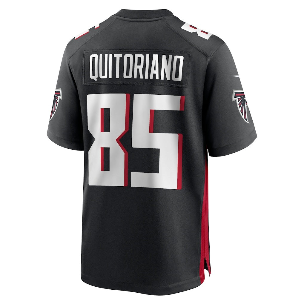 Rebec A.Falcons #85 Teagan Quitoriano Black Team Game Jersey