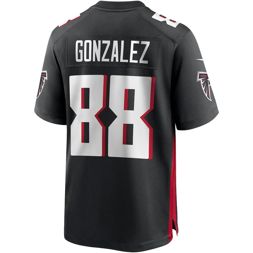 Rebec A.Falcons #88 Tony Gonzalez Black Game Retired Player Jersey