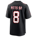 Rebec A.Falcons #8 Kyle Pitts Sr. Player Black Alternate Game Stitched Jerseys