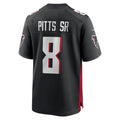 Rebec A.Falcons #8 Kyle Pitts Sr. Player Black Home Game Stitched Jerseys