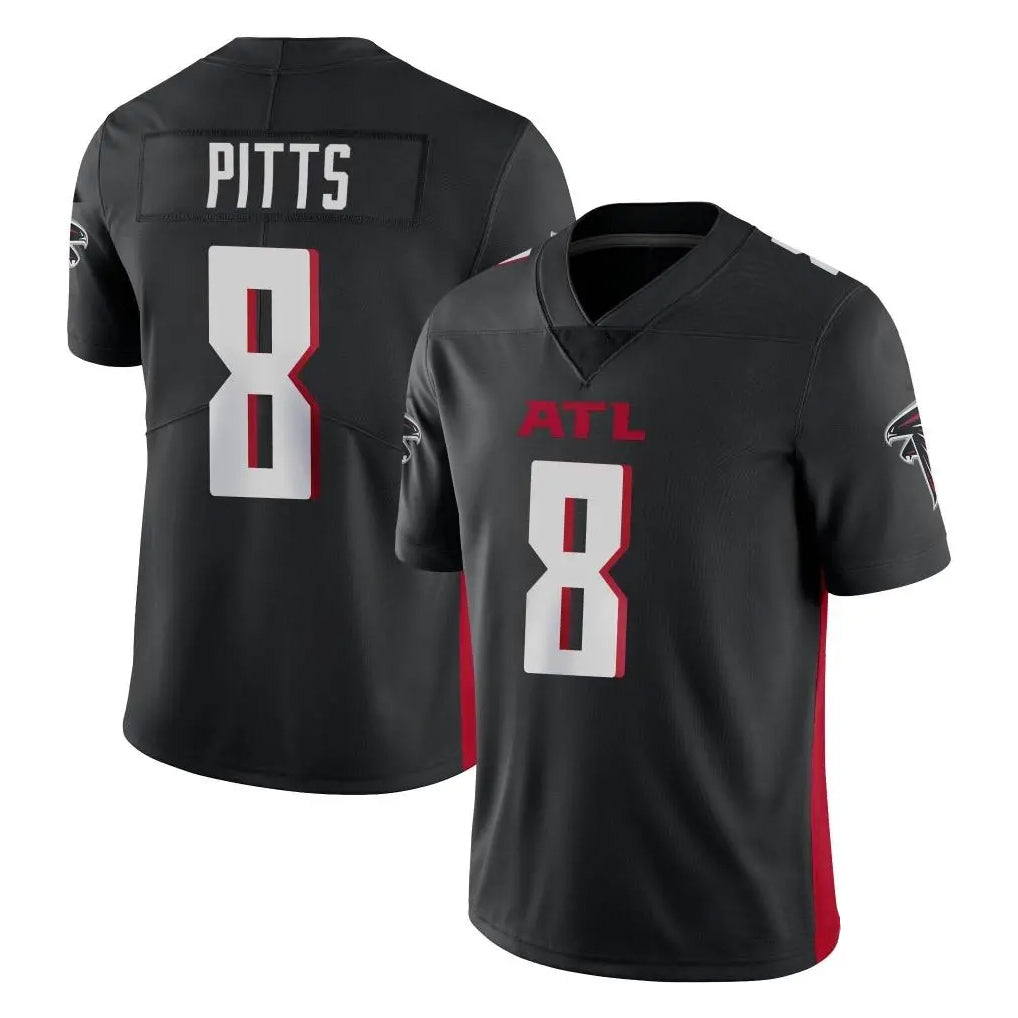 Rebec A.Falcons #8 Kyle Pitts Sr. Player Black Vapor Untouchable Limited Home Game Stitched Jerseys
