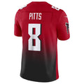 Rebec A.Falcons #8 Kyle Pitts Sr. Player Red Vapor F.U.S.E. Limited Stitched Jerseys
