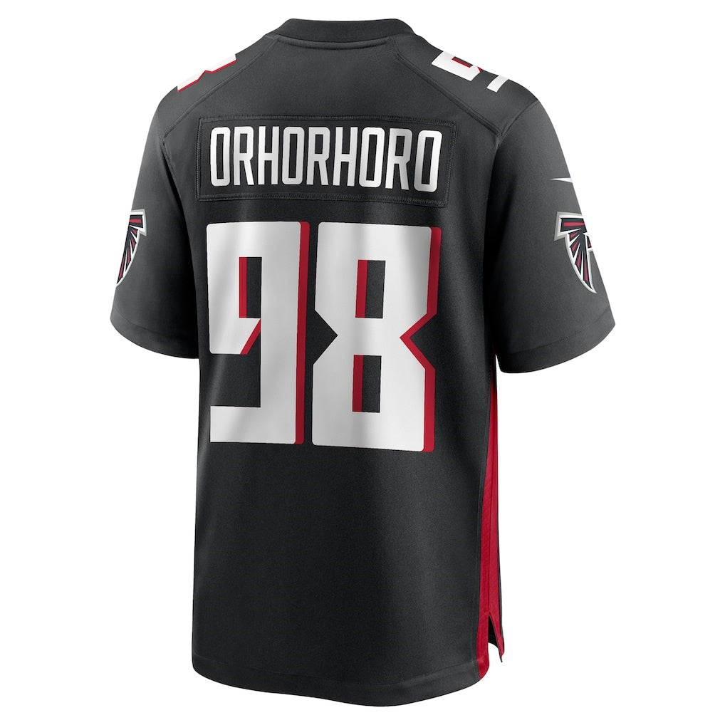 Rebec A.Falcons #98 Ruke Orhorhoro Black Team Game Jersey