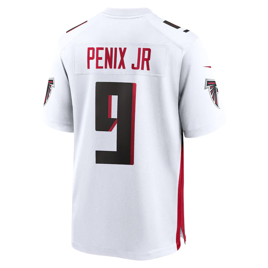 Rebec A.Falcons #9 Michael Penix Jr. Player White Home Game Stitched Jerseys