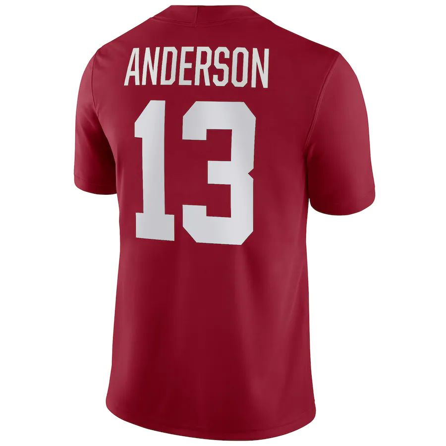 Rebec A.Crimson Tide #13 Aaron Anderson NIL Replica Football Jersey Stitched American College Jerseys