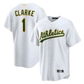 Rebec Athletics #1 Denzel Clarke player White Home 2026 Official Stitched Jersey
