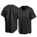 Rebec Athletics #21 Tyler Soderstrom Player Black Replica Pitch Fashion Stitched Jersey