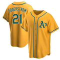 Rebec Athletics #21 Tyler Soderstrom Player Gold Replica Alternate Stitched Jersey