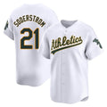 Rebec Athletics #21 Tyler Soderstrom Player White Limited Home Stitched Jersey