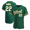 Rebec Athletics #22 Jeff McNeil player Green Authentic Kelly Alternate Stitched Jersey