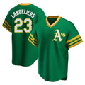 Rebec Athletics #23 Shea Langeliers Player Green Replica Cooperstown Collection T shirt Stitched Jerseys
