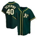 Rebec Athletics #40 Luis Severino player Green Replica Alternate Stitched Jersey