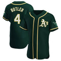 Rebec Athletics #4 Lawrence Butler player Green Authentic Alternate Stitched Jersey