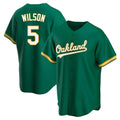 Rebec Athletics #5 Jacob Wilson Green Kelly Alternate Stitched Jersey