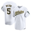 Rebec Athletics #5 Jacob Wilson White Limited Home Stitched Jersey