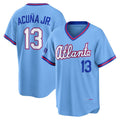 Rebec A.Braves #13 Ronald Acuna Jr. Powder Blue 2026 City Connect Stadium Stitched Personalized Jersey