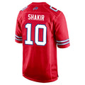 Rebec B.Bills #10 Khalil Shakir Player Red Home Game Stitched Jerseys