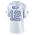 Rebec B.Bills #12 Jim Kelly Player White Rivalries Collection Game Football Jerseys