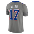 B.Bills #17 Josh Allen Gray Nickel City Vapor F.U.S.E. Stitched Limited Stitched Jerseys