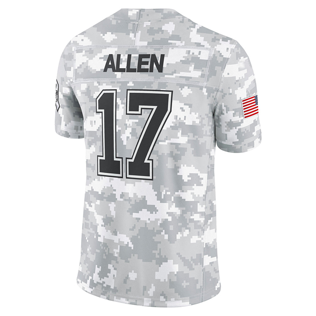 Rebec B.Bills #17 Josh Allen Player Arctic Camo Salute to Service Limited Stitched Jerseys