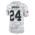 Rebec B.Bills #24 Cole Bishop Player Arctic Camo Salute to Service Limited Stitched Jerseys