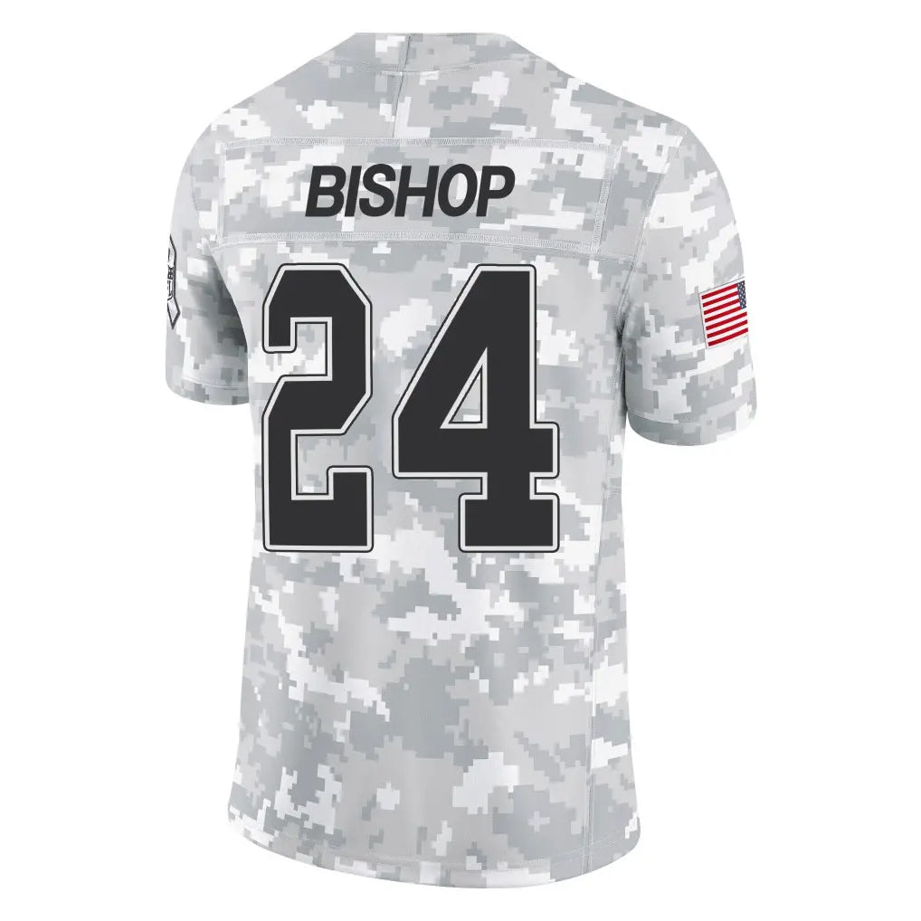 Rebec B.Bills #24 Cole Bishop Player Arctic Camo Salute to Service Limited Stitched Jerseys