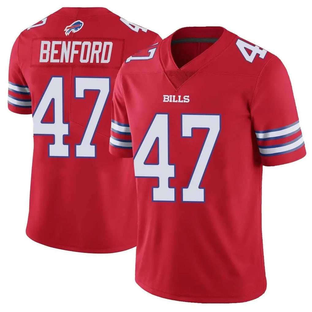 Rebec B.Bills #47 Christian Benford Player Red Vapor Untouchable Limited Stitched Jerseys
