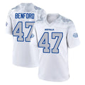 Rebec B.Bills #47 Christian Benford Player White Rivalries Collection Limited Stitched Jerseys