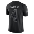 Rebec  B.Bills #4 James Cook III Black 2026 Salute to Service Stitched Limited Jersey