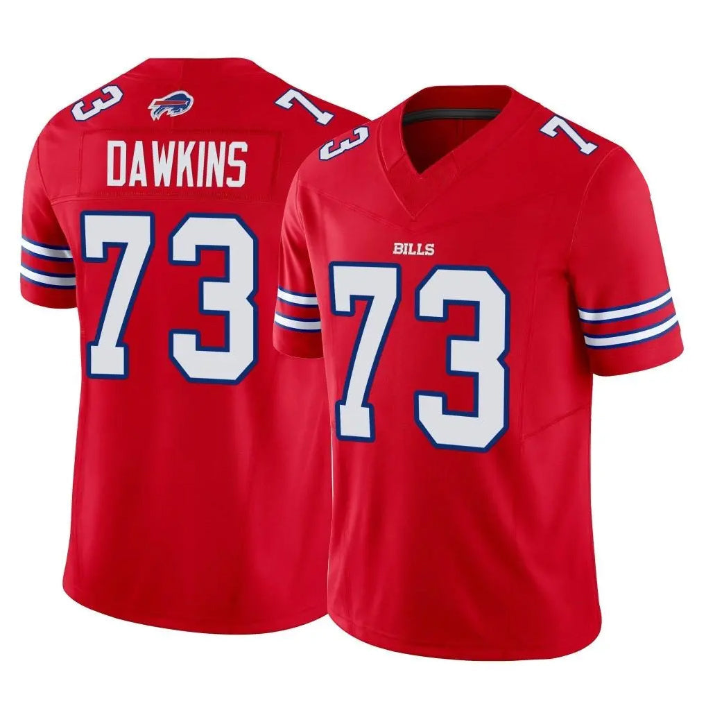 Rebec B.Bills #73 Dion Dawkins Player Red Vapor F.U.S.E. Limited Stitched Jerseys