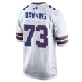 Rebec B.Bills #73 Dion Dawkins Player White Home Game Stitched Jerseys